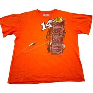 Nascar‎ Shirt Men Medium Orange Tee Tony Stewart Bass Pro Shops Racing Adult Top